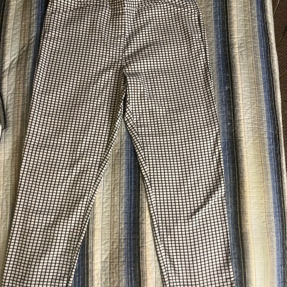 Men's Black and White Checkered Pants